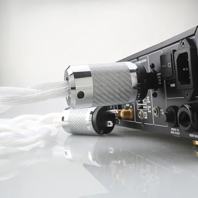 5N OCC US & EU AC Audiophile audio amplifier DAC filter HIFI silver Power cable Carbon fiber with