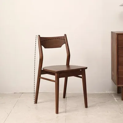 Kitchen Japanese Dining Chair Nordic Solid Wood Balcony Ergonomic Recliner Living Room Home Furniture Juegos De Comedor FYDC