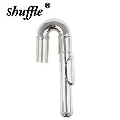 Flute Curved Head Professional Nickel Plated White Copper Metal Mouthpiece Woodwind Instrument
