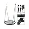 Spider Web Tree Swing Net with Sturdy Padded Steel Frame Adjustable Hanging Rope