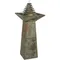 Slate Outdoor Water Fountain - Layered Pyramid Outdoor Water Feature with LED Lights for Patio,