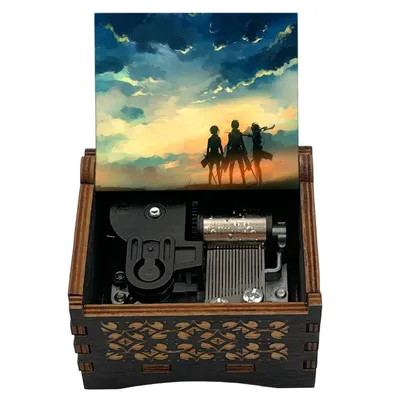 Anime Call of Silence Wooden Music Box Cute Delicate Friends Birthday Festival Gift Present