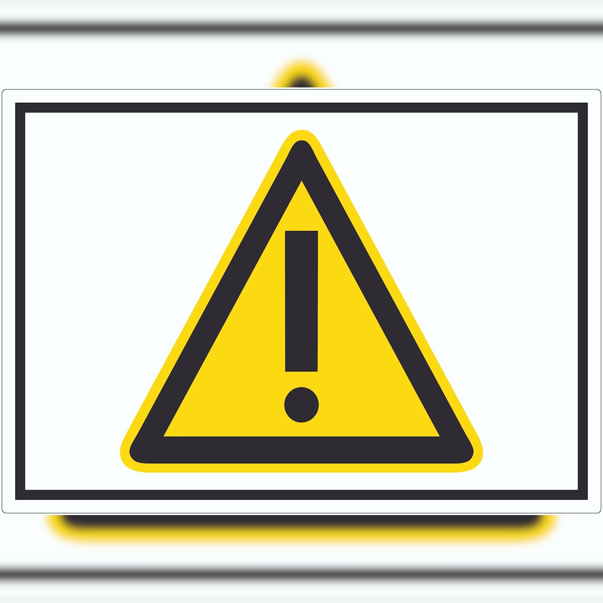 HB-Druck Achtung Zeichen Gelb Symbol Aufkleber A3 (297x420mm) Image