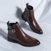 Hohe Qualität Chelsea Stiefel Mann Große Größe 47, Bequeme Hohe Soziale Schuh Männliche Business Zip