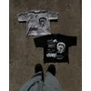 Neue Harajuku muster gedruckt männer T-shirt Y2K rundhals reine baumwolle große größe männer und frauen T-shirt Gothic streetwear