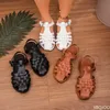 2025, neue Sommer-Sandalen mit offener Spitze für Damen, elegante, modische Damenschuhe,