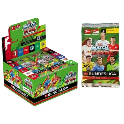 2020/21 Topps Match Attax Chrome Bundesliga Fußballspiel Sammelkarte 5 Karten pro Umschlag Fan Image