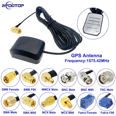 1Pcs Auto GPS Antenne SMA/SMB/MCX/MMCX/BNC/TNC/Fakra Männlich/weibliche Stecker RG174 Kabel GPS Empfänger Antenne GPS empfänger