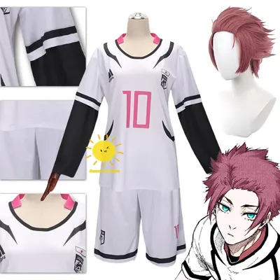 Anime Itoshi Sae Cosplay Blue Lock Cosplay Kostüme Fußball Jersey Anzüge Itoshi Sae Perücke Halloween Karneval Comic Cos Erwachsene Männer Image