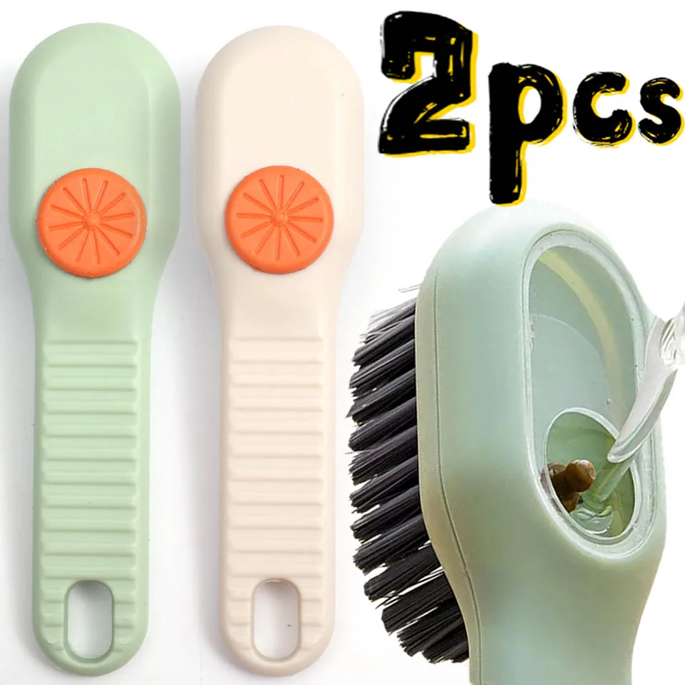 1/2 Schuh Kleidung Reinigung Pinsel Automatische Wäsche Injektion Pinsel Weichen borsten Flüssigkeit Entladung Kleidung Schuhe Reiniger Werkzeuge Image