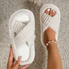 Casual frauen Hausschuhe Hause Flache Luxus Designer Frau Schuhe Neue Indoor Plattform Rutschen