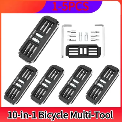 10-in-1 Mountain Bike Portable Socket Bicycle Multi-Tool Cycling Maintenance Tools Multipurpose Bike Mechanic Repair Tool Kit