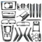Per VW Golf 6 GTI MK6 2008 - 2013 Accessori interni auto Console Pannello cambio/Maniglia