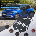 Tappetini auto 3D per Citroen Grand C4 Picasso SpaceTourer 7 posti 2014 ~ 2020 Tappetino in pelle antiscivolo Tappeti Pad Parti interne Accessori auto