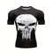 Sport da uomo Fitness 3D Abbigliamento da uomo T-shirt a maniche corte Alta elasticità attillata Sport da uomo Fitness 3D Abbigliamento da uomo Manica corta