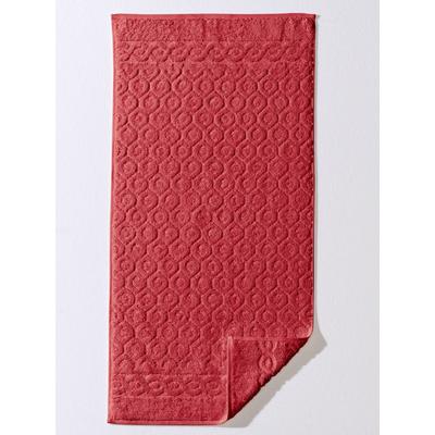 Handtuch ROSS Gr. 1, rot, B:50cm L:100cm, Walkfrottee, 100% Baumwolle, Handtücher (Packung) Image