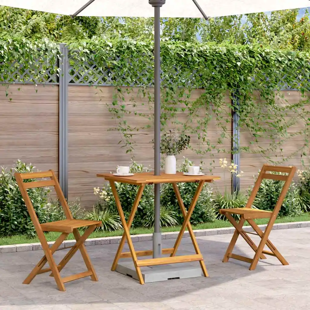 Table de jardin pliante 70x70x75 cm en bois d'acacia massif, Table de Patio de jardin extérieur, Table de pique-nique, décoration de mobilier d'extérieur