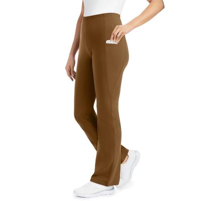 Plus Size Women's Pocket Bootcut Legging by Woman Within in Toffee (Size 1X)