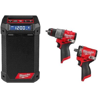 MILWAUKEE TOOL & EQUIPMENT 2951-20, 3403-20, 2563-20 M12 Radio + M12 FUEL Drill