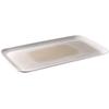 Tablett APS "Servierplatte "BLUSH" 53 x 32,5 cm, Höhe 2,5 cm", weiß (weiß, beige), B:32,50cm H:2,50cm L:53,00cm, Melamin, Tabletts