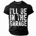 Per uomo Divertente Garage Maglietta Manica Corta maglietta Stampa 3D Girocollo Camicia Moda Quotidiano Essenziale Streetwear Casuale Quotidiano Nero Rosso Blu Estate Primavera Abbigliamento S M L XL