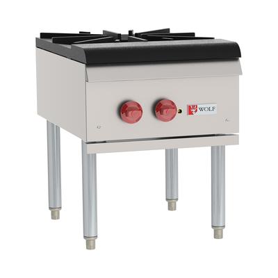 Wolf WSPR1 1 Burner Stock Pot Range, Natural Gas, Stainless Steel, Gas Type: NG