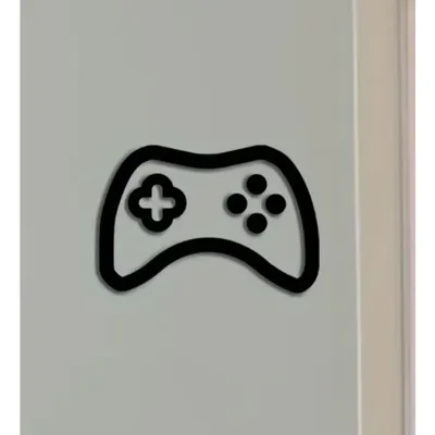 1 Stück cooles Acrylschild – Game-Controller-Design, trendig für Esports-Dekor, transparent mit Grafik Image