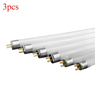 3pcs T4 fluorescent tube fluorescent T5 fluorescent lamp ribbon bulb linear bulb mirror headlight bathroom 8W white light