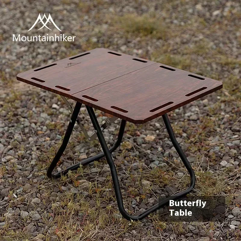 Mountain hiker Outdoor Camping Schmetterling tragbaren Tisch Stuhl Klapptisch hochwertige Möbel Aluminium legierung Tee tisch Image
