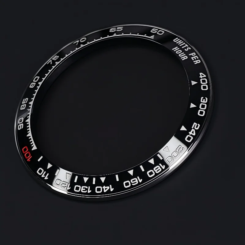 NEUE Uhr Monoblock Cerachrom Lünette für Rolex Daytona 126515 126518 126519 40 mm Uhr Cermaic Einsatz Ring Skala graviert Image