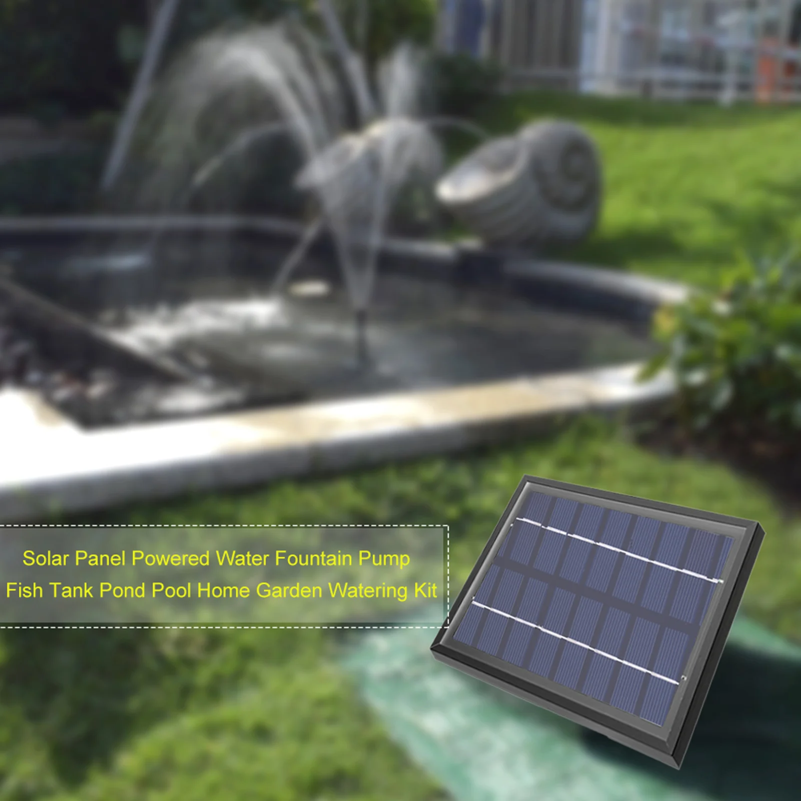 Solar Panel Powered Wasser Brunnen Pumpe Aquarium Teich Pool Haus Garten Bewässerung Kit Für Brunnen Teich Aquarium Garten Bewässerung Image