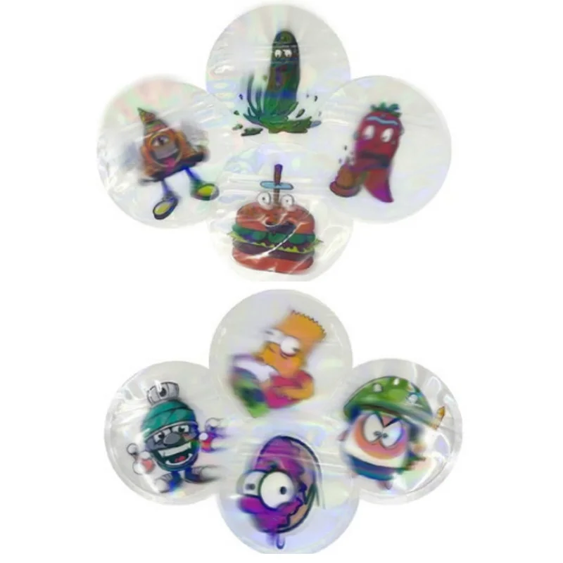 9X9CM Laser Anti-oxidation Tasche 1G Kreisförmige Planare Lagerung Beutel Wiederverschließbare Mylar Beutel Süßigkeiten Kaffee Pulver kunststoff Pack Taschen Image