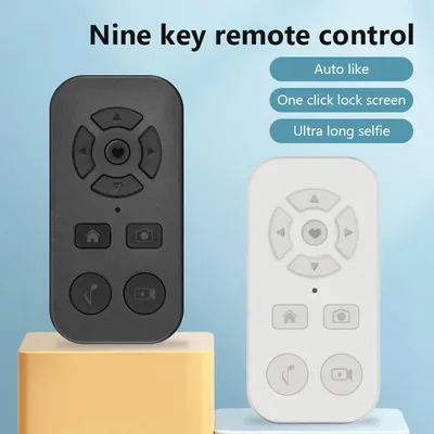 NEW Bluetooth Remote Control Phone Compatible Rechargeable Selfie Stick Camera Controller for Android iOS iPhone iPad Tik Tok