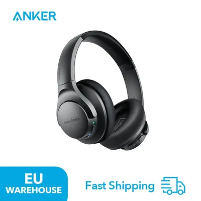 (EU stock)Soundcore Life Q20 Bluetooth Headphones with Noise Cancelling, 40h Battery, Hi-Res Audio, Deep Bass,Perfect for Travel