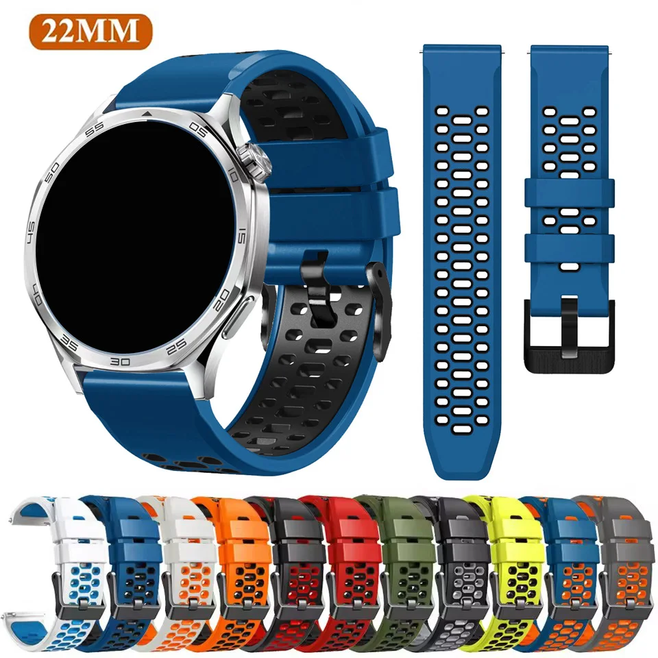 22 mm Silikon-Uhrenarmband für Samsung Galaxy Watch 3 45 mm Armband für Galaxy Watch 46 mm Gear S3 Frontier Classic-Armband Image