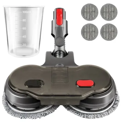 für Dyson Staubsauger V7V8V10V11V15 Modelle Tropfförmiger Moppkopf mit Wassertank. Enthält Zubehör-Mopptuch und Bodenbürstenkopf. Image