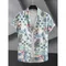 Camicia da uomo hawaiana Camicia da uomo con motivo etnico Stampa 3D Uomo Vacanza al mare Abbigliamento casual da uomo Camicia da uomo oversize allentata vintage