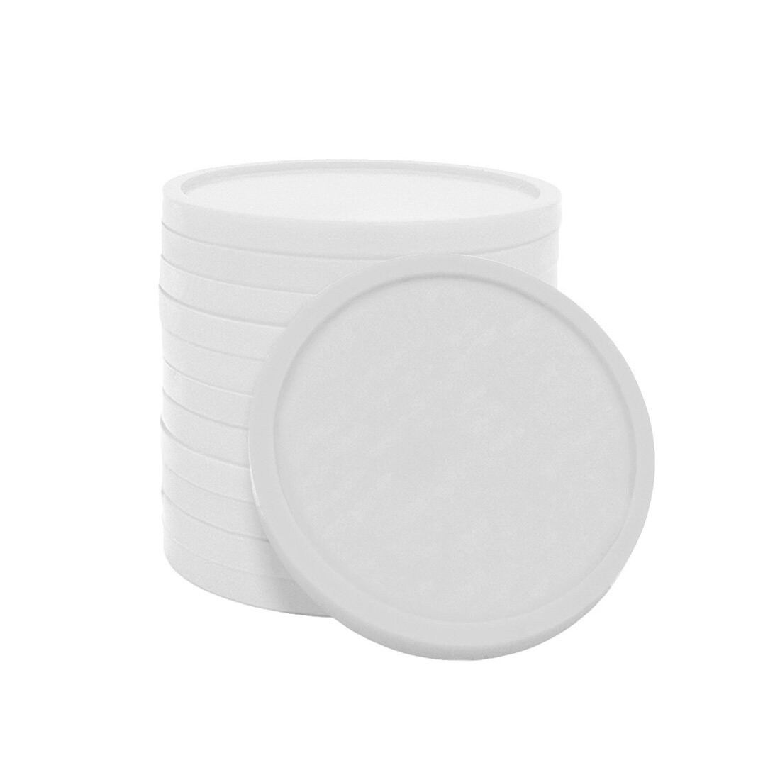 CombiCraft Kunststoffchip 2€ Format in Weiß - 100 Stück Image