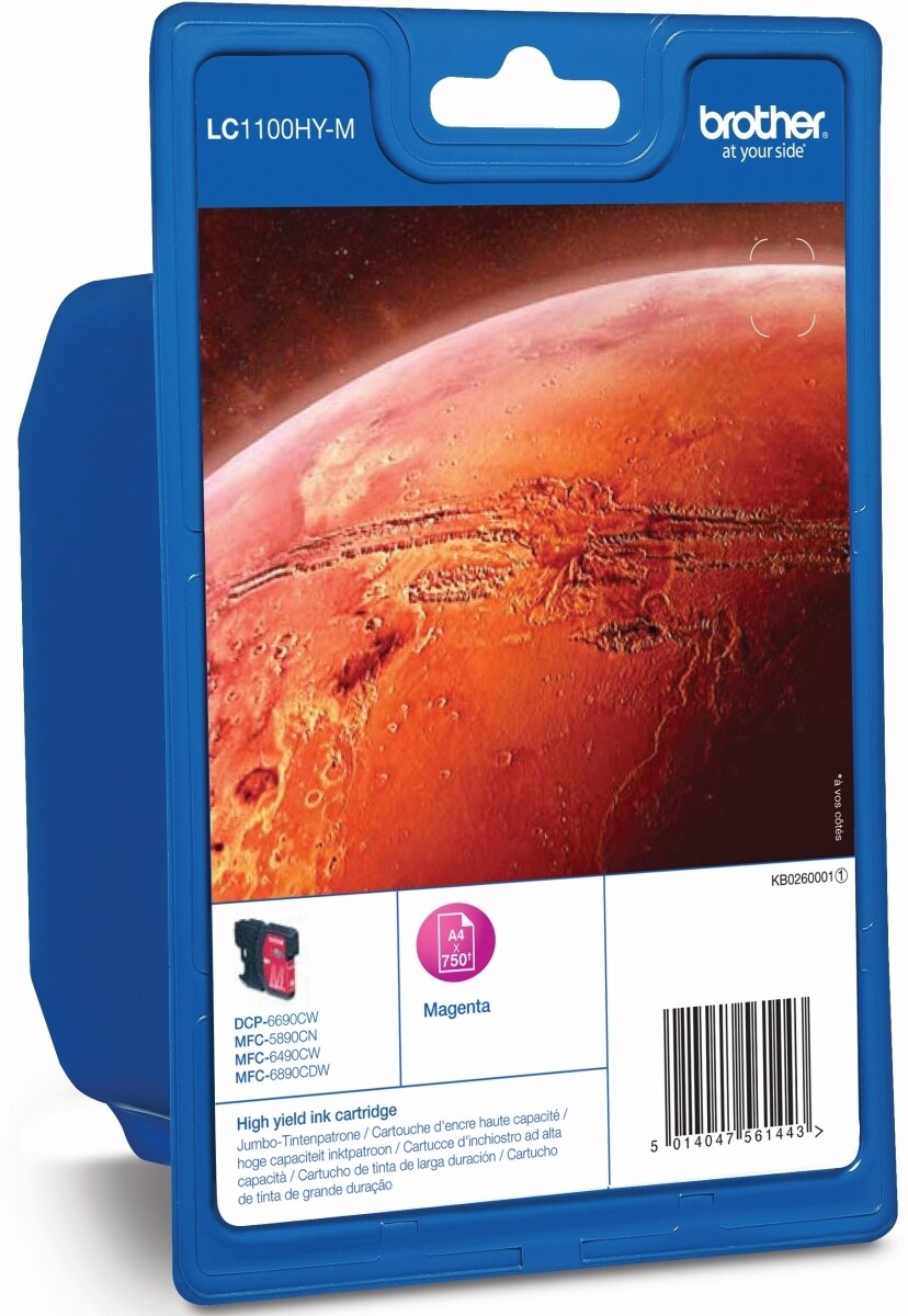 Tintenpatrone Brother LC1100HYM magenta Packung mit 5 Stück Image