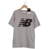 New Balance Herren T-Shirt, Gr. 48, grau, Baumwolle, Synthetik