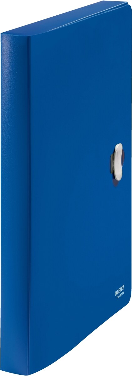 LEITZ Ablagebox Recycle A4 PP 30mm blau Packung mit 5 Stück Image