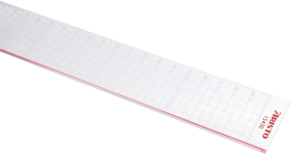 Aristo Schneidelineal 30cm Acryl transparent Packung mit 50 Stück Image