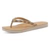 Zehentrenner TAMARIS, Damen, Gr. 41, beige (beige kombiniert), Lederimitat, casual, Schuhe, Sommerschuh, Schlappen, Strandschuh in Flechtoptik