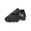 Fußballschuh LOTTO "MILANO 700 AGM JR S", Gr. 25, gold (schwarz, goldfarben), Lederimitat, sportlich, Schuhe, im ausgeklügelten Design ideal für Kunstrasen