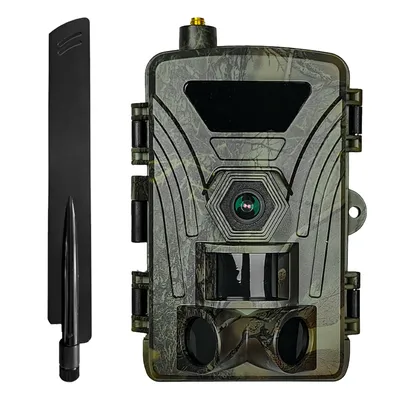 PR802LTE 4G Trail Kamera 4K Jagd Kamera mit SIM Karte 60MP Fotos 0,3 s Schnelle Trigger Wildlife Kamera IR Nacht Kamera