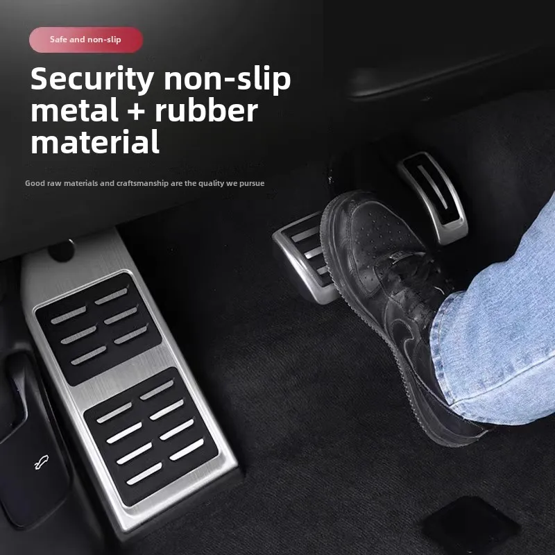 Für Porsche Cayenne 2018 ~ 2023 2024 Cayenne 958 2011 ~ 2017 Auto Gaspedal Bremspedale Rutschfeste Pedal Matte Fuß Pedale Zubehör Image