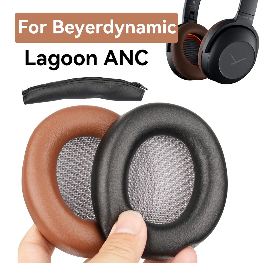 Lagoon ANC Ohrpolster für Beyerdynamic Lagoon ANC Kopfhörer Kopfhörer Ohrpolster Ersatz Headset Ohrpolster PU Leder Schwamm Schaum Image