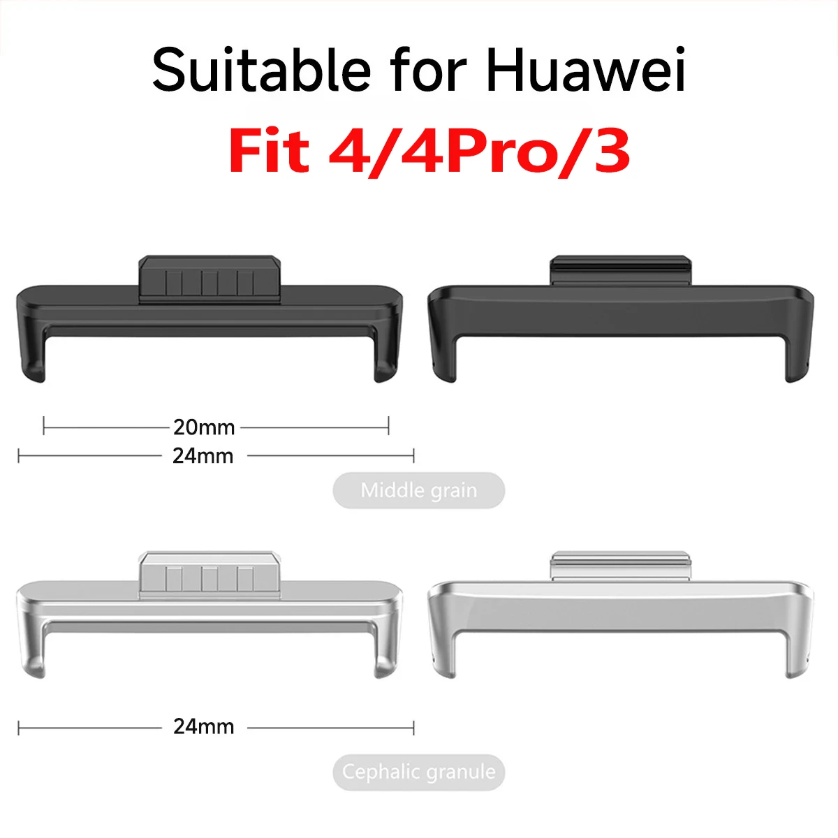 1 paar Adapter Für Huawei Uhr Fit 4 4 Pro 3 Strap Connector Armband Metall Edelstahl Fit 3 20mm Band breite Zubehör Image