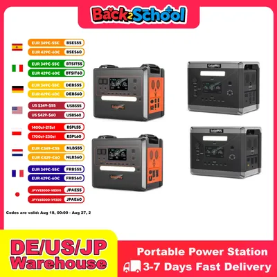 SOLARPLAY Semi-solid State Power Station 2500 W 2400 W Camping Liefert LiFePO4 Hause Batterie Tragbare Power Bank Generator UNS EU
