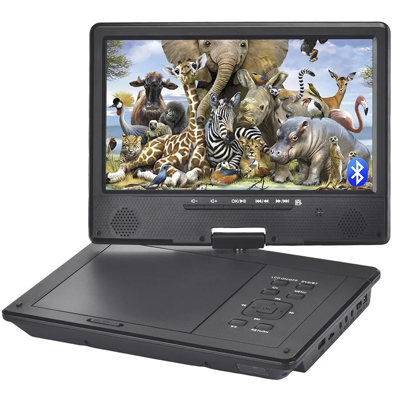 12,5-Zoll-Mobil-DVD-Player mit Bluetooth-Player, tragbarer, vollformatiger englischer In-Auto-Kopfhörer, CD-Player Image